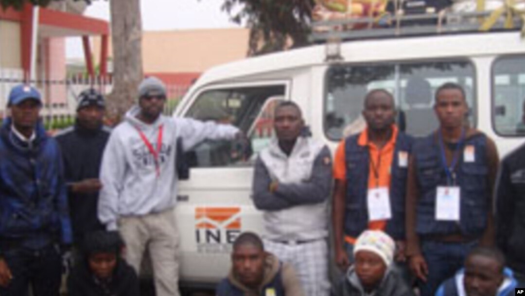 Brigadistas do censo populacional no Namibe 