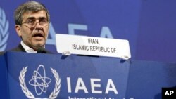 Fereidoun Abbasi Davani, Iran's Vice President and Head of Atomic Energy Organization delivers a speech at the general conference of the International Atomic Energy Agency, IAEA, in Vienna, Austria, Sept. 17, 2012. 