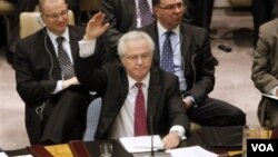 Duta besar Rusia untuk PBB, Vitaly Churkin mengusulkan rancangan resolusi baru mengenai Suriah.