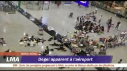 Hong Kong: Degel apparent à l'aéroport
