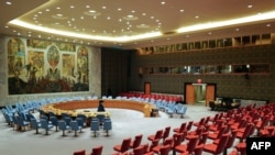  اقوام متحدہ کی سلامتی کونسل: ایران کے حالیہ حملےسمیت مشرق وسطیٰ کی صورت حال پر 14 اپریل کے اجلاس سے قبل کی ایک تصویر، فوٹو اے ایف پی۔