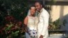 Jean-Dickens Toussaint y su esposa Abigail Michael Toussaint posan durente su boda en Pompano Beach, Florida, EEUU, en una foto de noviembre de 2018 proporcionada por el hermano de éste, Nikese Toussaint.
