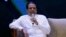 FILE - Sri Lanka's President Maithripala Sirisena speaks during the "Vision 2025" of Sri Lanka launching ceremony in Colombo, Sri Lanka Sept. 4, 2017.