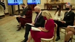 Երդմնակալության հաջորդ օրը ԱՄՆ-ի նախագահն իր ընտանիքի և փոխնախագահի հետ առցանց կերպով մասնակցել է Երդմնակալությանը հաջորդած պատարագին: