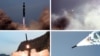 Recientes pruebas de misiles en esta foto divulgada por la agencia de prensa de Corea del Norte el 6 de noviembre de 2022.
