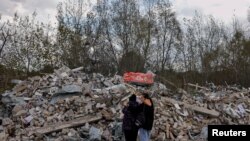 Село Гроза после российского военного удара. 6 октября 2023 г. 