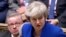 Thủ tướng Anh Theresa May phát biểu sau khi vượt qua được cuộc bỏ phiếu bất tín nhiệm ngày 16/1/2019.