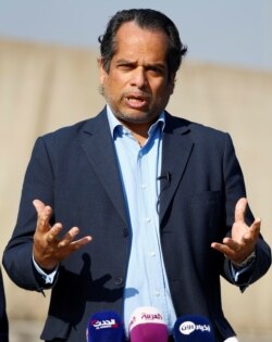 Ramesh Rajasingham, U.N. Deputy Regional Humanitarian Coordinator for Syria crisis, speaks during a news conference near the Turkish-Syrian border, in Hatay province, Turkey, Nov. 28, 2016.