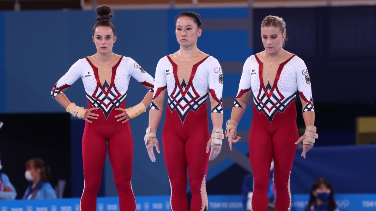 Gymnastics team, tired of 'sexualization,' wears unitards