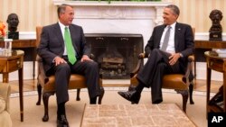 La conversación entre Boehner y Obama en la Casa Blanca se extendió por una hora.