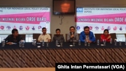 (Ka-ki): Ketum Eksekutif Nasional Liga Mahasiswa Nasional untuk Demokrasi (EN LMND) Indrayani Abd. Rozak, Ketua bidang akreditasi nasional Pengurus Besar Pergerakan Mahasiswa Islam Indonesia (PB PMII) Alvi Aviv, Ketum Pengurus Besar Himpunan Mahasiswa Isl