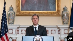 Ngoại trưởng Hoa Kỳ Antony Blinken phát biểu công bố phúc trình tự do tôn giáo năm 2021, ngày 2/6/2022.