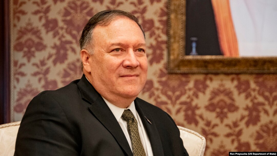 Menteri Luar Negeri Mike Pompeo berada di Jeddah, Saudi Arabia, Senin (24/6). 