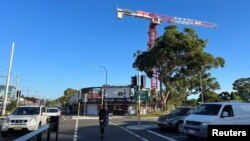 The construction site of a student accommodation building near University of New South Wales, in Sydney, Australia, Feb. 17, 2023. 