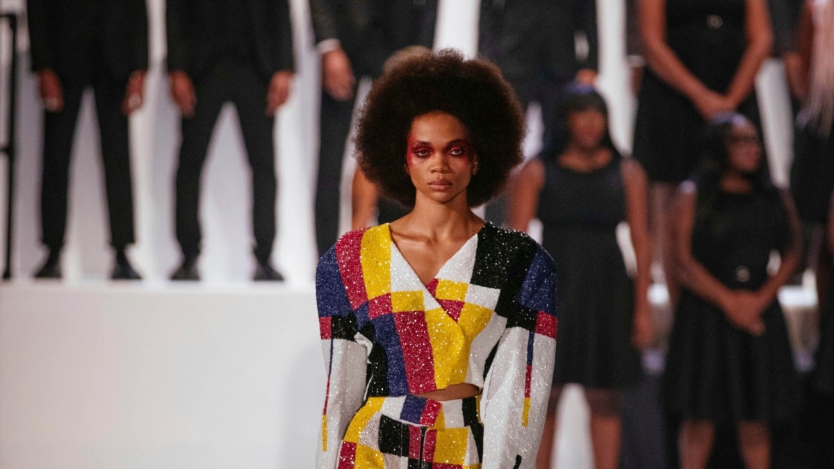 Pyer Moss adds commentary on black erasure to Paris couture week, Fashion