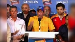 Capriles Calls Narrow Venezuelan Election Loss 'Illegitimate'