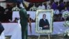 Enterrement de l'ancien président Robert Mugabe, samedi 28 septembre 2019, dans la province de Mashonaland West, au Zimbabwe.