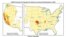 This USGS map displays the potential to experience damage from a natural or human-induced earthquake in 2016. Chances range from less than one percent to 12 percent. (USGS)