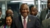 South African President Cyril Ramaphosa leaves the National Results Operations Center following the formal announcement of the results in South Africa's general elections in Johannesburg, South Africa, June 2, 2024. 