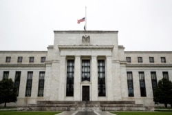FILE - The Federal Reserve building is viewed in Washington, May 22, 2020.