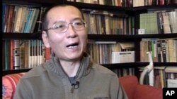 FILE - Liu Xiaobo speaks during an interview in his home in Beijing, China, Jan. 6, 2008, in an image taken from AP Video. According to a July 7, 2017, statement, the Chinese medical team charged with treating the imprisoned Nobel Peace laureate has stopped using cancer-fighting drugs because of his severely weakened liver.