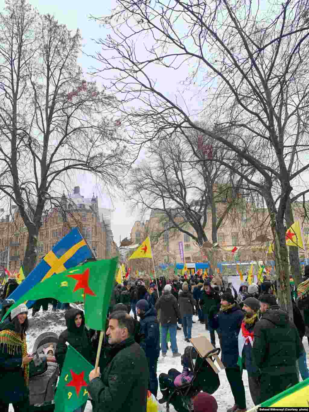 Xwepêşandana Kurdan li Swêdê