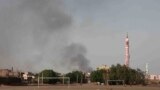 FILE: Smoke rises in Khartoum, Sudan, on Sun. June 4, 2023. 