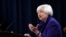FILE - Federal Reserve Chair Janet Yellen answers a question during a news conference in Washington, Dec. 16, 2015. She is likely to weigh in on a possible hike in interest rates when she attends an award ceremony Friday at Harvard University.