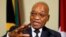 FILE - South Africa's President Jacob Zuma gestures during a media briefing at the Union Building in Pretoria.