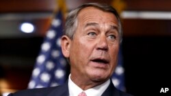 El republicano John Boehner reiteró a sus compañeros de bancada que piensa que es Obama y no ellos el principal impedimento para aprobar una reforma inmigratoria.