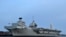 英国皇家海军“伊丽莎白女王”号（HMS Queen Elizabeth）航母停泊在英国南部一个港口。 （2019年6月5日）