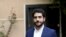 FILE - Abdullah Morsi, the youngest son of Egypt's jailed former President Mohamed Morsi, poses for a photograph in front of his home in Cairo, Egypt, Sept. 30, 2018. Abdullah's family said he has been taken into custody by security personnel for questioning. Ahmed Morsi said Wednesday, Oct. 10, 2018, that three state security men accompanied by a special forces officer took his brother Abdullah, along with his ID and mobile phone, from the family house outside Cairo, saying he would be released later in the day.