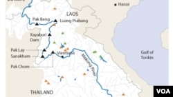 Map of Mekong. 