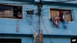 An electric pole in Caracas, Venezuela (2013 photo)