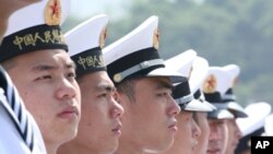 中國海軍駐港官兵虎。