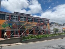 Nueva estructura plegable ubicada en la Plaza La perseverancia, en la capital colombiana. Foto: Alcaldía de Bogotá.