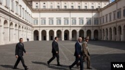 El vicepresidente estadounidense Joe Biden se reunió con el presidente italiano, Giorgio Napolitano.