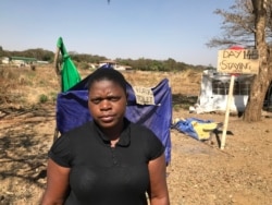 Rachel Kamangira of Broad Coalition Against Sanctions in Harare, Aug. 20, 2019. (C. Mavhunga/VOA)