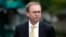 Director of the Office of Management and Budget Mick Mulvaney departs after a television interview at the White House, Sept. 13, 2017, in Washington.