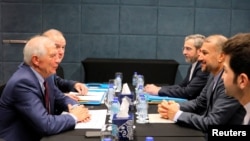 دیدار جوزپ بورل، مسئول سیاست خارجی اتحادیه اروپا، با حسین امیرعبداللهیان، وزیر امور خارجه جمهوری اسلامی، در اردن - سه‌شنبه ۲۹ آذر