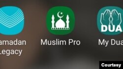 Beberapa apps muslim yang digemari di AS. (Foto: screengrab)