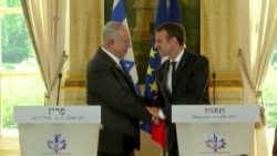 Macron Calls for Return to Negotiations on Two-state Solution in Middle East