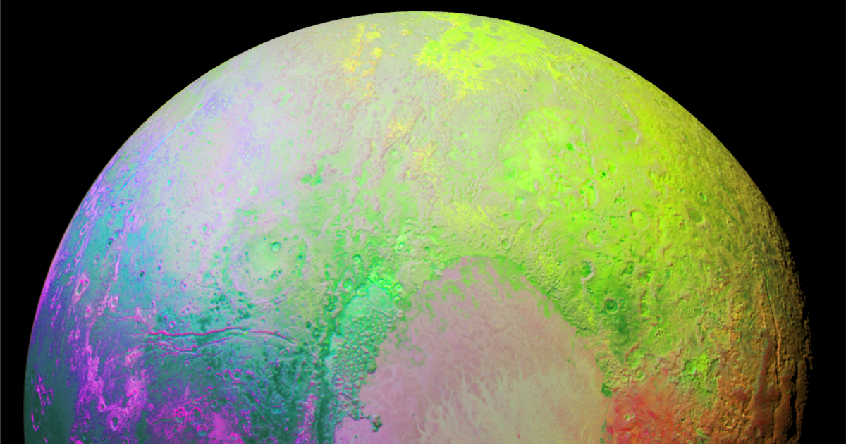 Poutk Color NASA Paints Pluto Wild With Color