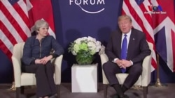 Trump ve May'in El Sıkışması Manşetlere Taşındı