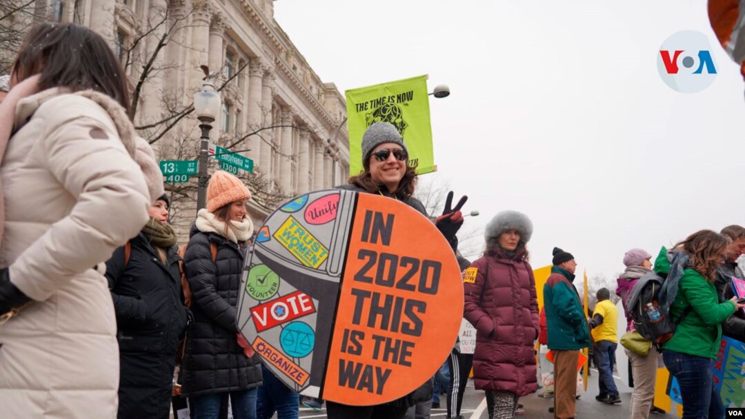 Miles de personas se concentraron en Washington en una marcha para reclamar más derechos para las mujeres. 