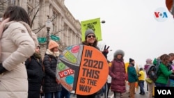 Miles de personas se concentraron en Washington en una marcha para reclamar más derechos para las mujeres. 