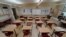 FILE - A classroom sits empty ahead of the statewide school closures in Ohio in an effort to curb the spread of the coronavirus, inside Milton-Union Exempted Village School District in West Milton, Ohio, March 13, 2020.