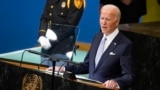 Biden addressing world leaders at the UN General Assembly 