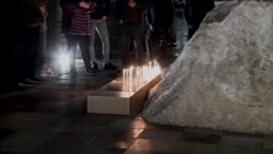 Vigil for quake victims in Tirana, Nov 29