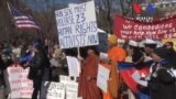 Cambodian-Americans Protest Outside White House